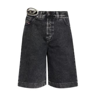 Diesel Korte Broeken, Dames, Zwart, W28, Denim, Diesel Shorts Zwart
