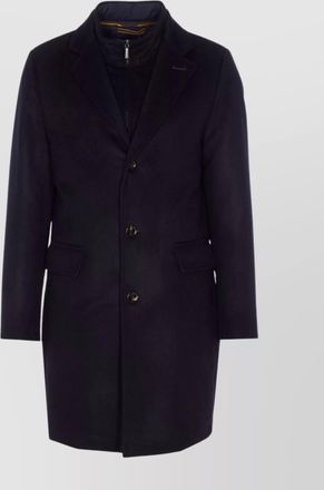 Moorer tailored long jacket flap pockets