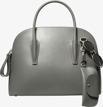 Michael Kors Kaitlin Large Leather Dome Satchel