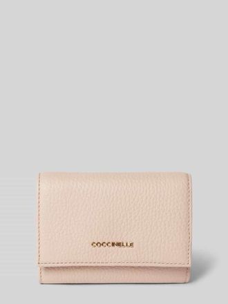 Coccinelle Portemonnaie mit Label-Applikation in Rose, Gr&ouml;&szlig;e 1