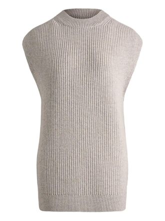 12 Storeez ribbed wool vest - women - Merino - L - Grey