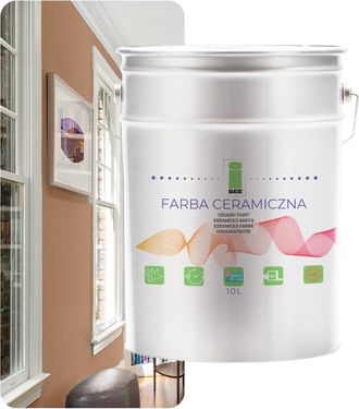 OEM Pintura Cer&aacute;mica Para Pared Marr&oacute;n Lavable Capuchino Oscuro 10l Resistente A Las Manchas