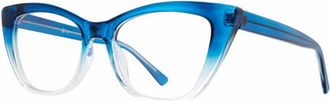 Soho Womens Cat-Eye Glasses In Blue Fade Crystal