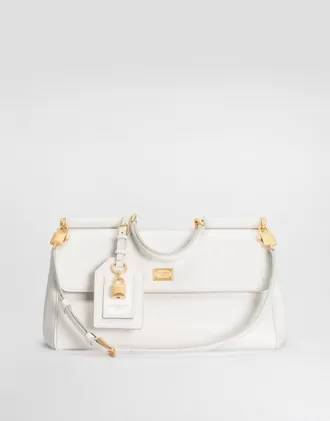 Dolce & Gabbana Medium My Sicily Handbag In Calfskin - Woman Handbags White Onesize