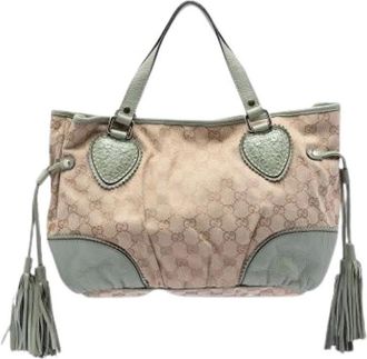Gucci Pre-owned Handbags, female, Beige, Size: ONE SIZE Pre-owned Tribeca Tote