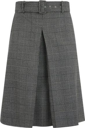 Slowear Im Going to Kneel in Wool - Dames - Midirokken - Grijs - M - Wol - Rokken