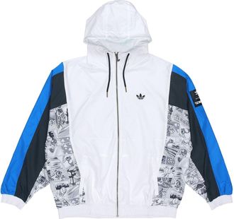 adidas originals x Disney Crossover Manga Wb Pattern Sports Hooded Jacket White HD9078