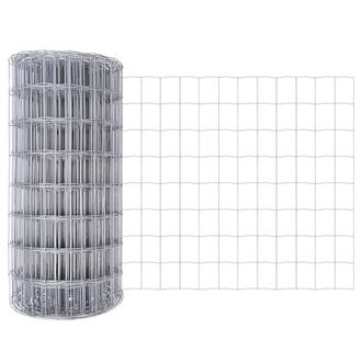 Berkfield Home Euro Fence 0.4x50 m Galvanised Steel in Silver