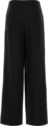 Fendi Womens Wool Trousers Black Mohair