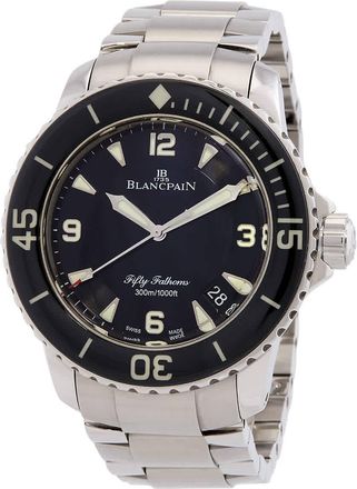 Blancpain Fifty Fathoms Automatic Black Dial Mens Watch 5015-1130-71S