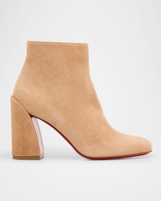 Christian Louboutin 85mm Turela Suede Ankle Booties