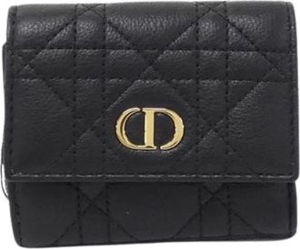 Dior Pre-owned Wallets, female, Black, Size: ONE SIZE Pre-owned Leather wallets