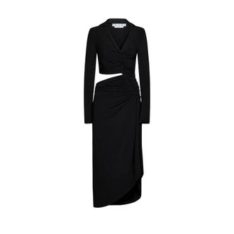 Off-white Off White Cut Out Midi Kleid