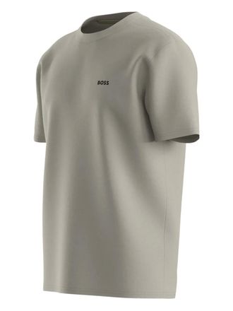 BOSS logo T-shirt - men - Cotton/Elastane - M - Grey