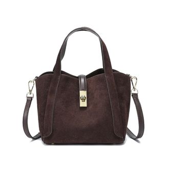 Generic Leather Suede Bag Women Handbag Womens Shoulder Bags Female Crossbody(1539-Coffee)