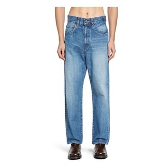 MYTHINKS Loose-fit Jeans, male, Blue, Size: S MY Basic Denim Pant