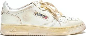 Autry White Super Vintage Medalist Sneakers