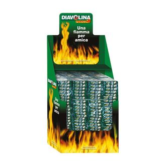 Diavolina Espositore Da Terra Diavolina Accendifuoco 40 Cubi 270 Cf. Cm.41 X 59,5 X H.127
