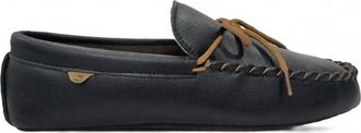 Lamofootwear Mens Softsole Moccasin Slipper In Black