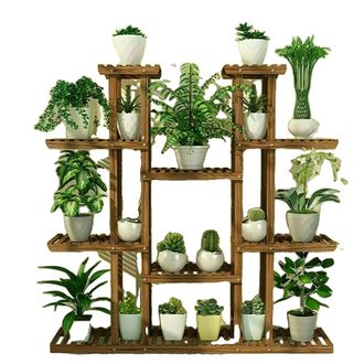 OEM Soporte Para Plantas De Varios Niveles, 117 Cm De Altura, Florero De Madera