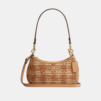Coach Womens Teri Mini Crossbody Bag With Gingham Print - Beige - One Size