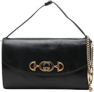 Gucci Pre-owned Zumi Leren Schoudertas - Dames - Vintage Schoudertas - Zwart - ONE Size - Leer - Vintage