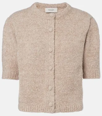 Agnona Cashmere, silk, and wool cardigan
