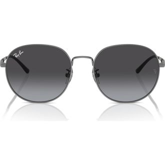 Ray-Ban 57mm Phantos Round Sunglasses in Gunmetal at Nordstrom