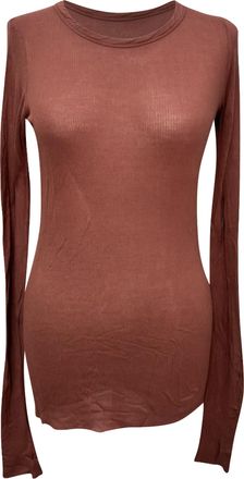 Rick Owens geribbelde top in rode viscose