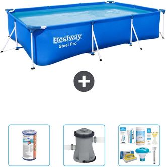 Bestway Piscina Bestway Steel Pro Rectangular - 300x201x66 Cm - 6-piezas S22718