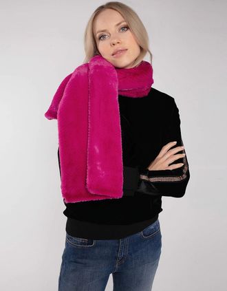 Nooki Design Womens LEXINGTON SLOT THROUGH FAUX FUR SCARF-PINK - Size: ONE