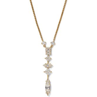 Nadri Short Cubic Zirconia Y-Necklace in Gold at Nordstrom Rack