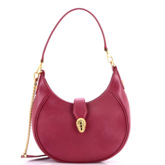 Bulgari Serpenti Ellipse Crossbody Bag Leather Medium