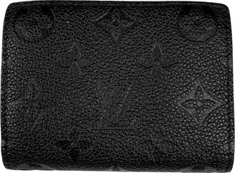 Louis Vuitton Black Noir Monogram Empreinte Wallet (Bi-Fold) (Pre-Owned)