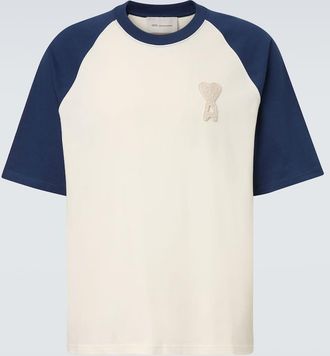 Ami T-shirt Ami De Coeur in jersey di cotone