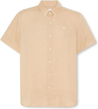 Timberland Mill Brook Linen Short Sleeve Shirt Hemd für Herren | beige