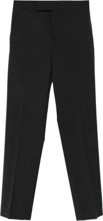 Alberta Ferretti Tailored Grey Trousers With Zip Closure