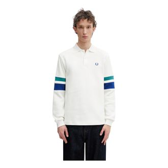 Fred Perry Truien & Vesten, Heren, Wit, L, V-neck Truien