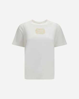 Alexander McQueen Embroidered logo T-shirt Female 40