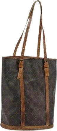 Louis Vuitton Pre-owned Bucket Bags, female, Brown, Size: ONE SIZE Pre-owned Bucket GM