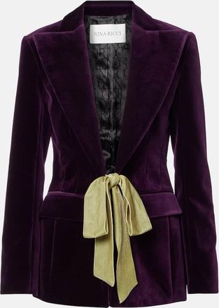 Nina Ricci Blazer in velluto di cotone