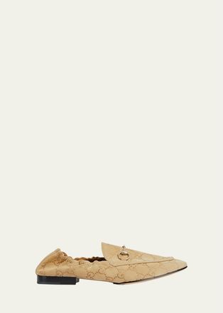 Gucci Jordaan GG Suede Loafers
