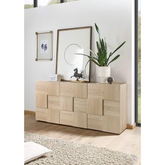 LC spa home24 LC Spa Sideboard Dama I Eiche Sonoma Dekor Spanplatte 181x84x42 cm (BxHxT) Modern 3-türig