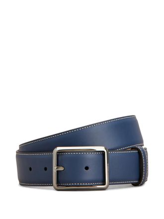 Tod's stitched buckle belt - men - CALFSKIN - 110 - Blue