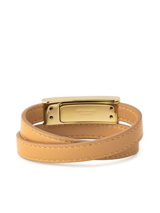 Ferragamo Womens Hug Gancini Logo Bracelet Beige Accessories > Jewelry