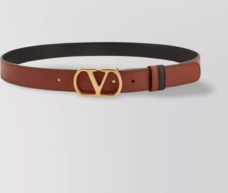 Valentino Garavani leather belt with adjustable length and reversible