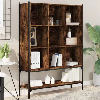 vidaXL Estanter&iacute;a Madera De Ingenier&iacute;a Roble Ahumado 102x30x141,5 Cm Vidaxl