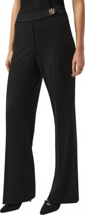 Joseph Ribkoff Pull On Mid-Rise Flared Trouser In Black