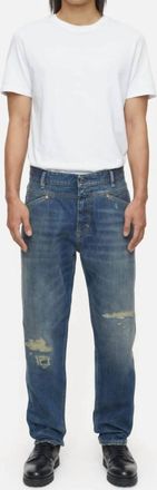 Closed X-Lent Tapered Relaxed Jeans In Mid Blue