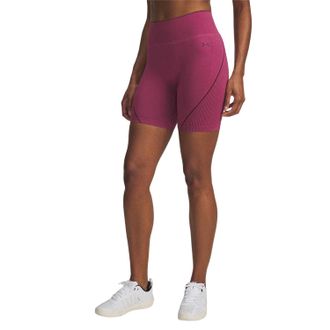 Under Armour Dames Vanish Solid Hoge Taille Workout Shorts (Roze)